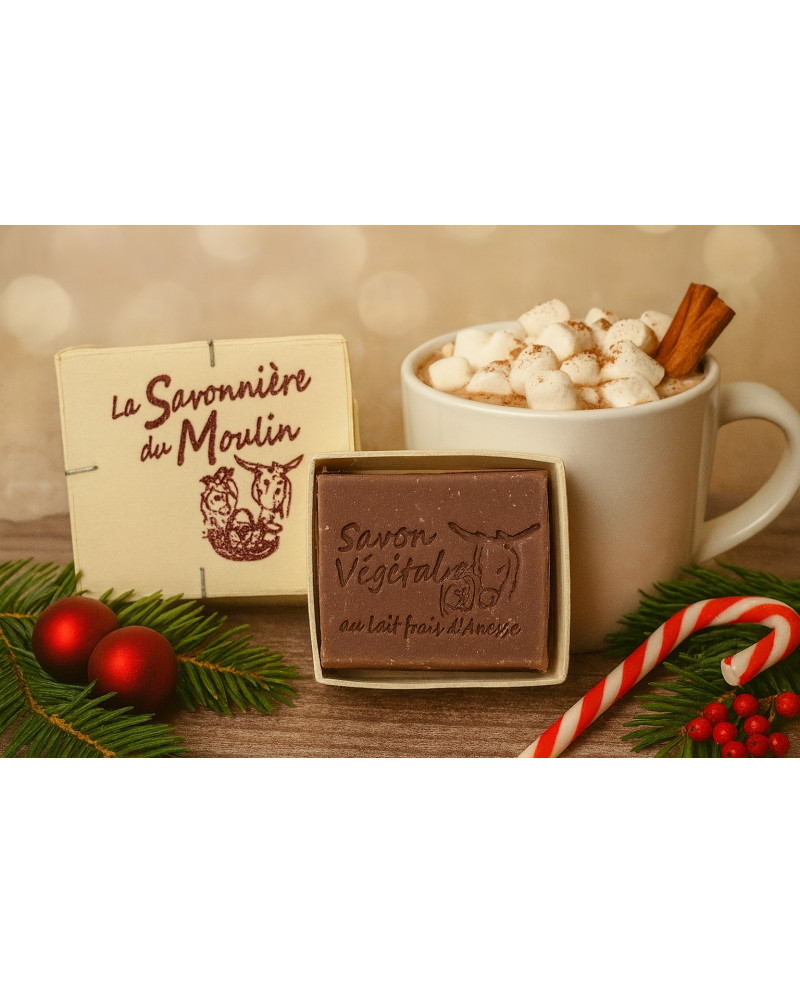 noël savon lait d'ânesse noel chocolat