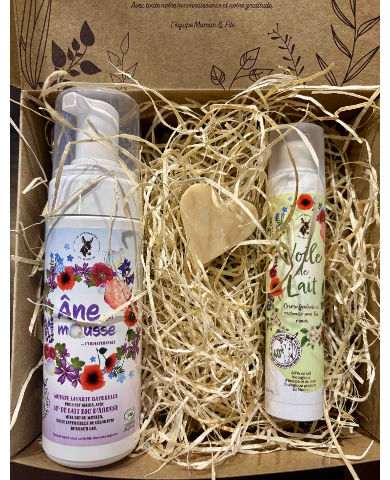 coffret soin des mains lait d anesse bio